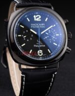 Panerai replica radiomir chronograph regatta strip leather orologio copia imitazione 4us387