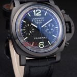 Panerai replica luminor flyback 1950 crono strip leather orologio copia imitazione 4us390