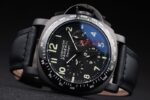 Panerai replica luminor marina daylight crono strip rubber orologio copia imitazione 4us393 - immagine 4
