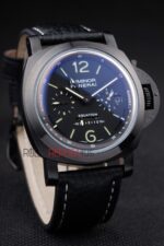 Panerai replica luminor marina equation PVD strip rubber orologio copia imitazione 4us395 - immagine 3