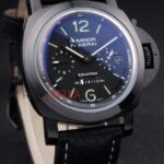 Panerai replica luminor marina equation PVD strip rubber orologio copia imitazione 4us395