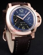 Panerai replica luminor marina equation rose gold strip rubber orologio copia imitazione 4us396