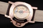 Panerai replica luminor marina equation rose gold strip rubber orologio copia imitazione 4us396 - immagine 7