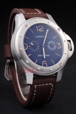 Panerai replica luminor marina power reserve 8giorni brevettato strip leather orologio copia imitazione 4us397 - immagine 3