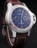 Panerai replica luminor marina power reserve 8giorni brevettato strip leather orologio copia imitazione 4us397