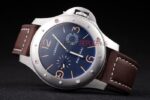 Panerai replica luminor marina power reserve 8giorni brevettato strip leather orologio copia imitazione 4us397 - immagine 4