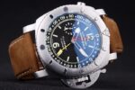 Panerai replica luminor marina submersible strip leather orologio copia imitazione 4us399 - immagine 5