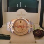 Rolex replica datejust acciaio oro gold dial barrette jubilèè orologio replica copia imitazione 4us223