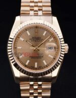 Rolex replica datejust full oro barrette jubilèè orologio replica copia imitazione 4us406