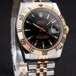 Rolex replica turn-o-graph acciaio oro black dial barrette jubilèè orologio replica copia imitazione 4us407