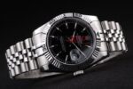 Rolex replica turn-o-graph acciaio black dial barrette jubilèè orologio replica copia imitazione 4us408 - immagine 5