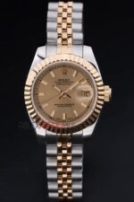 Rolex replica datejust lady acciaio oro barrette jubilèè orologio replica copia imitazione 4us409 - immagine 3