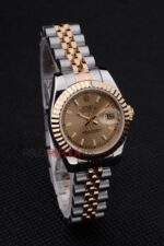 Rolex replica datejust lady acciaio oro barrette jubilèè orologio replica copia imitazione 4us409 - immagine 4