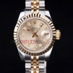 Rolex replica datejust lady acciaio oro argentèè brillantini jubilèè orologio replica copia imitazione 4us410