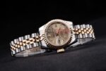 Rolex replica datejust lady acciaio oro argentèè brillantini jubilèè orologio replica copia imitazione 4us410 - immagine 5