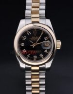 Rolex replica datejust lady acciaio oro black arab jubilèè orologio replica copia imitazione 4us411