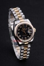 Rolex replica datejust lady acciaio oro black arab jubilèè orologio replica copia imitazione 4us411 - immagine 4