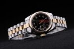 Rolex replica datejust lady acciaio oro black arab jubilèè orologio replica copia imitazione 4us411 - immagine 6