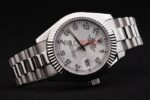 Rolex replica datejust acciaio argentèè arab jubilèè orologio replica copia imitazione 4us412 - immagine 6