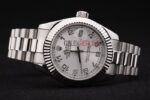 Rolex replica datejust acciaio argentèè arab jubilèè orologio replica copia imitazione 4us412 - immagine 5