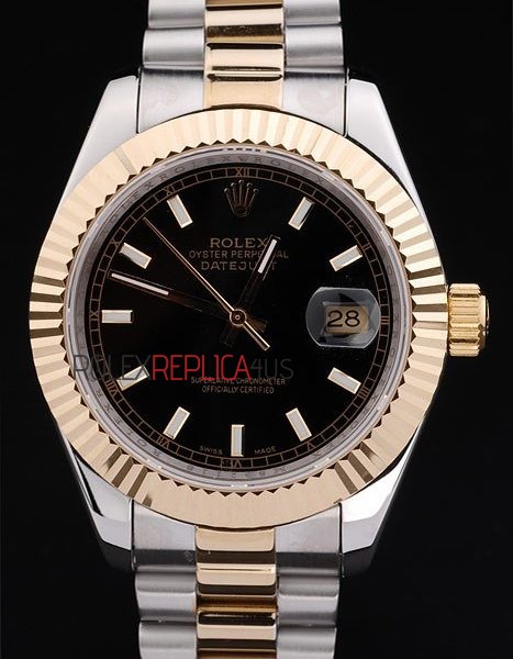 virtuemart_product_6300rolex-replica-orologi-copia-imitazione-rolex-omega Rolex replica datejust acciaio oro black barrette jubilèè orologio replica copia imitazione 4us413 - immagine 1