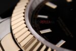 Rolex replica datejust acciaio oro black barrette jubilèè orologio replica copia imitazione 4us413 - immagine 7