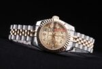 Rolex replica datejust lady acciaio oro centenario jubilèè orologio replica copia imitazione 4us414 - immagine 6