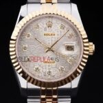 Rolex replica datejust acciaio oro argentèè centenario jubilèè orologio replica copia imitazione 4us415
