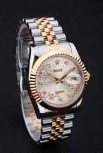 Rolex replica datejust acciaio oro argentèè centenario jubilèè orologio replica copia imitazione 4us415 - immagine 4