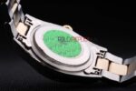 Rolex replica datejust acciaio oro argentèè gold dial ghiera liscia oyster orologio replica copia imitazione 4us416 - immagine 8