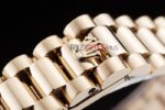 Rolex replica datejust oro argentèè full brillantini jubilèè orologio replica copia imitazione 4us417 - immagine 11