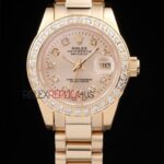 Rolex replica datejust full oro brillantini jubilèè orologio replica copia imitazione 4us418
