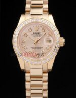 Rolex replica datejust full oro brillantini jubilèè orologio replica copia imitazione 4us418