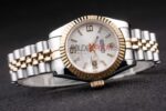 Rolex replica datejust acciaio oro argentèè centenario jubilèè orologio replica copia imitazione 4us419 - immagine 5