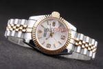 Rolex replica datejust acciaio oro argentèè centenario jubilèè orologio replica copia imitazione 4us419 - immagine 4
