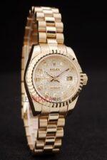 Rolex replica datejust full oro argentèè centenario jubilèè orologio replica copia imitazione 4us423 - immagine 4