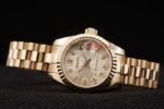Rolex replica datejust full oro argentèè centenario jubilèè orologio replica copia imitazione 4us423 - immagine 6