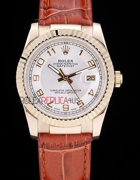 virtuemart_product_6410rolex-replica-orologi-copia-imitazione-rolex-omega Rolex replica datejust rose gold argentèè arab strip leather orologio replica copia imitazione 4us424 - immagine 1