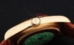 Rolex replica datejust rose gold argentèè arab strip leather orologio replica copia imitazione 4us424 - immagine 6