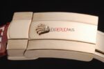Rolex replica datejust rose gold argentèè arab strip leather orologio replica copia imitazione 4us424 - immagine 8