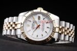 Rolex replica turn-o-graph acciaio oro white dial barrette jubilèè orologio replica copia imitazione 4us425 - immagine 5