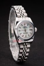 Rolex replica datejust acciaio lady madreperla barrette jubilèè orologio replica copia imitazione 4us430 - immagine 4