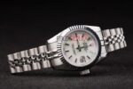Rolex replica datejust acciaio lady madreperla barrette jubilèè orologio replica copia imitazione 4us430 - immagine 5