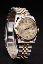Rolex replica datejust acciaio oro centenario jubilèè orologio replica copia imitazione 4us431 - immagine 4