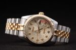 Rolex replica datejust acciaio oro centenario jubilèè orologio replica copia imitazione 4us431 - immagine 6