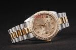 Rolex replica datejust acciaio oro full brillantini gold dial jubilèè orologio replica copia imitazione 4us432 - immagine 6