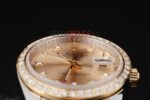 Rolex replica datejust acciaio oro full brillantini gold dial jubilèè orologio replica copia imitazione 4us432 - immagine 7