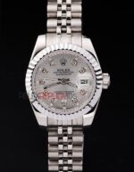 Rolex replica datejust acciaio lady argentèè brillantini jubilèè orologio replica copia imitazione 4us433