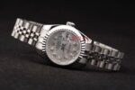 Rolex replica datejust acciaio lady argentèè brillantini jubilèè orologio replica copia imitazione 4us433 - immagine 6