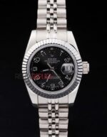 Rolex replica datejust acciaio lady black arab jubilèè orologio replica copia imitazione 4us434